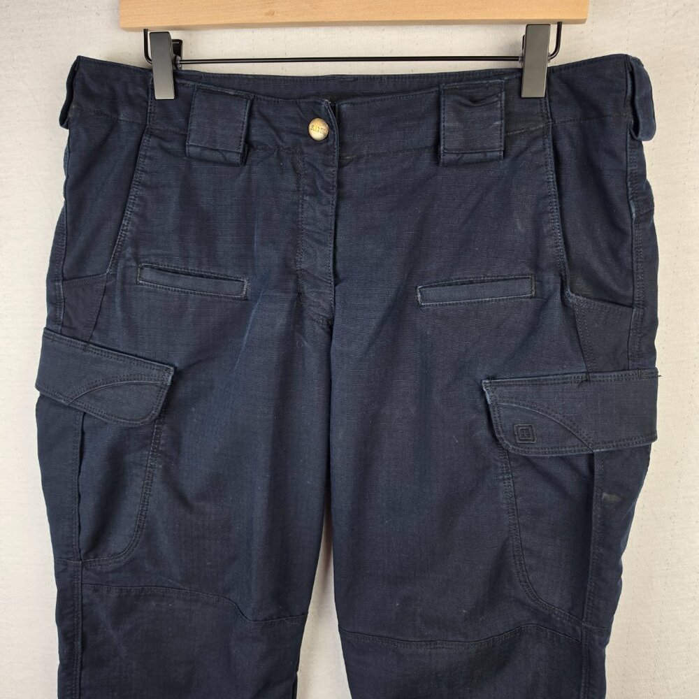 5.11 Tactical Cargo Pants Straight Leg Navy Utility size 12 Regular - Picture 6 of 8